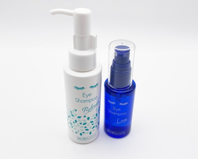 MediProductによる「アイシャンプーリフレッシュ」（95ml・税込2970円）と「アイシャンプーロング」（60ml・税込1980円）