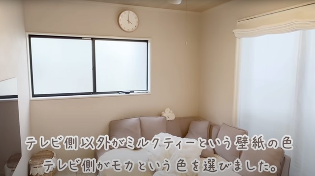 場所によって壁紙の色を変えるというこだわりが詰まっています／みあきさん（@miakinoch0908）提供
