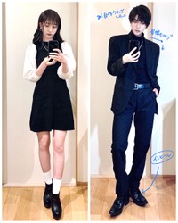 メイクが決まれば、男性らしい服装もばっちり似合っちゃう！※まるんさん提供