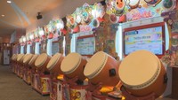 セガ イオンモール岡山に並ぶ「太鼓の達人」