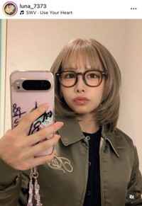 仲川瑠夏インスタグラム（＠luna_7373）より