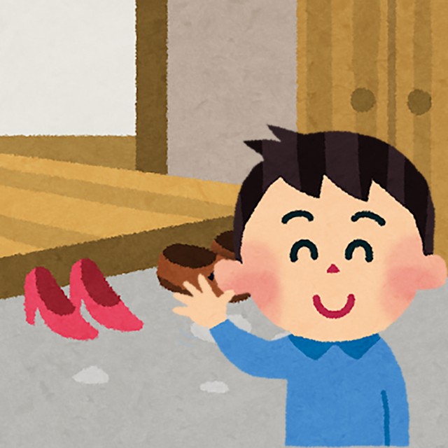 父親が「行ってきます」と言うと、3歳の息子が……（いらすとや）