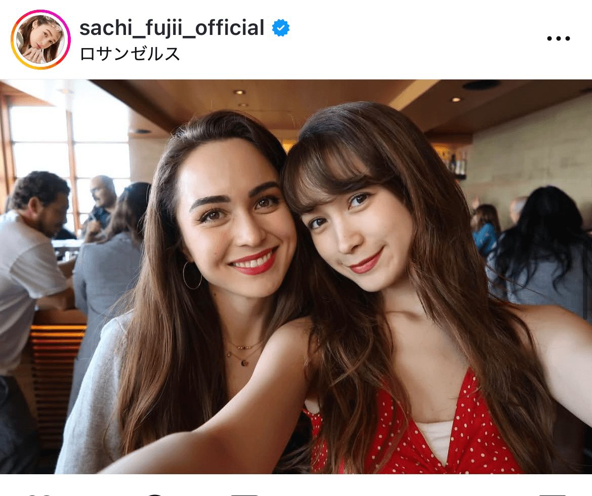 藤井サチ (Sachi Fujii) (@sachi_fujii_official)さんのインスタグラムより