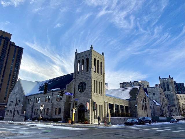 ホテルが集まるダウンタウン・ミネアポリス周辺は閑散としている