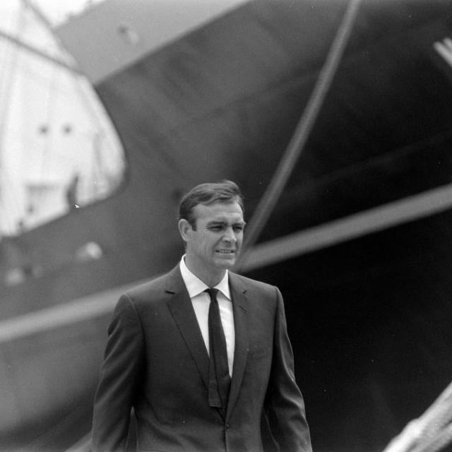 「007は二度死ぬ」撮影中のショーン・コネリー=1966年