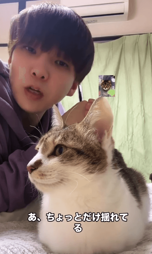 人間が揺れを感じたのは2秒後（画像提供：しぶけんさん）