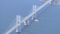 【速報】瀬戸中央道　強風のため2輪車通行止め　　