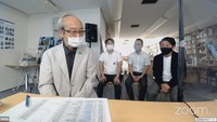 オンラインで行われた講演会（9月8日）