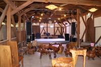 倉庫を改装して整備したライブハウス（京丹後市弥栄町・道の駅「丹後王国　食のみやこ」）