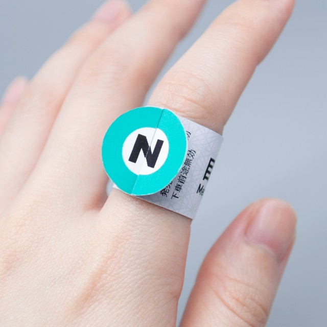 「指に巻ける切符」（辻尾一平さんTwitterより）