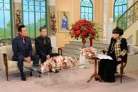 「徹子の部屋」に出演する（左から）高橋英樹、船越英一郎、黒柳徹子＝テレビ朝日提供