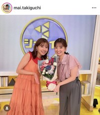 瀧口麻衣アナウンサーのインスタグラム＠mai.takiguchiより
