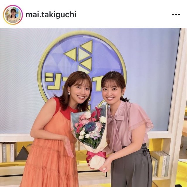 瀧口麻衣アナウンサーのインスタグラム＠mai.takiguchiより