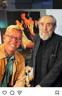 アルバート・ウォルスキーさん（右）の訃報を伝えたクリストファー・ローレンス氏のインスタグラム＠thechristopherlawrence