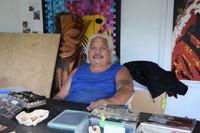 アーティストのマイク・タビオニさん＝2022年6月23日、