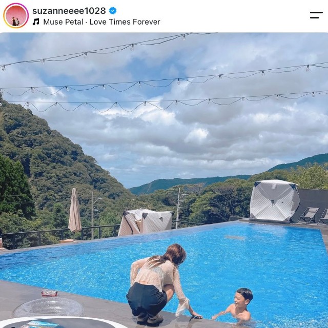 スザンヌさんの公式インスタグラムから
