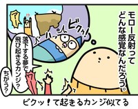 落ちる夢で起きる感じに似ている？（ダルダルのダル子さん提供）