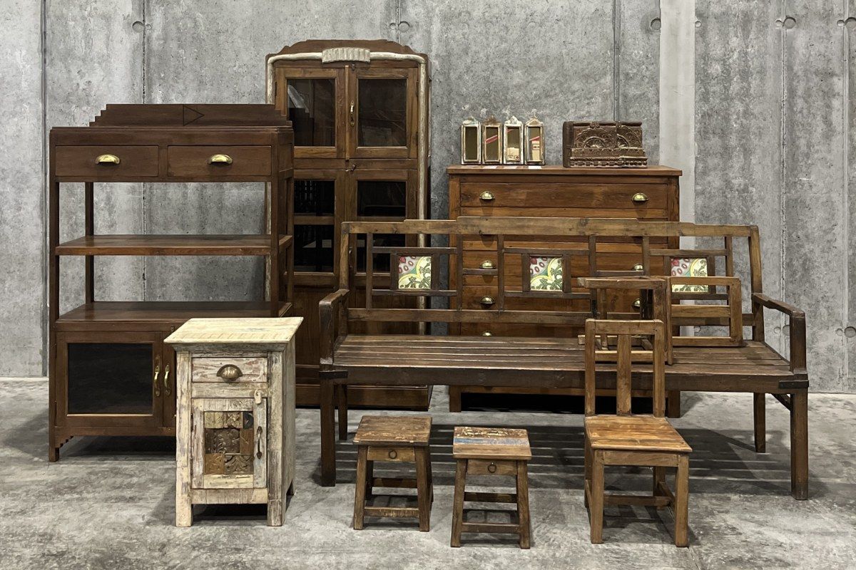 すべて一点もの【無印良品】「インドの古家具」を8/14から限定8店舗で