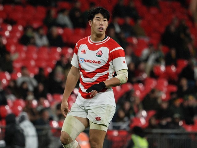 ラグビー - 早稲田大・矢崎由高 ”世界最強”南アフリカから唯一のトライ