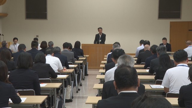 臨時校長会　倉敷市役所　13日