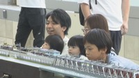 鉄道模型を楽しむ親子