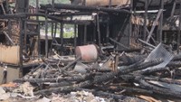 火事があった住宅　岡山・北区 5日午前10時ごろ