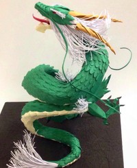 ペーパーアートで作った龍／紙龍-SiRYU-さん（@SiRYU000）提供