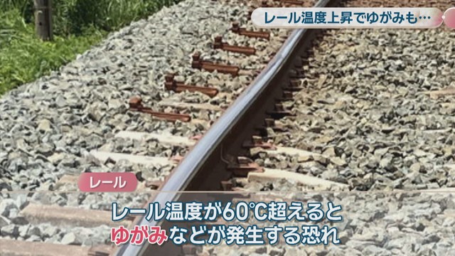 ゆがみが発生したレール　愛媛・今治市　17日　提供：JR四国