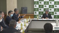 新市民病院建設の再検討会議　笠岡市役所　13日