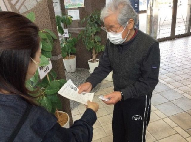 デニムストアで聞き取り