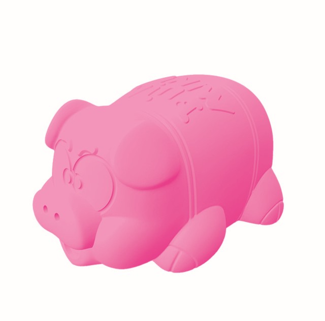 やる気に満ち溢れた豚の表情に注目