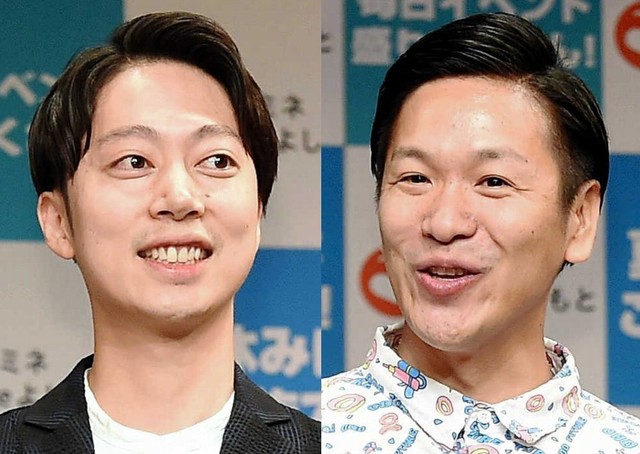 「はんにゃ.」の金田哲（左）と川島章良