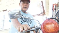 豪雨から復興の道走る　真備町のバイク店