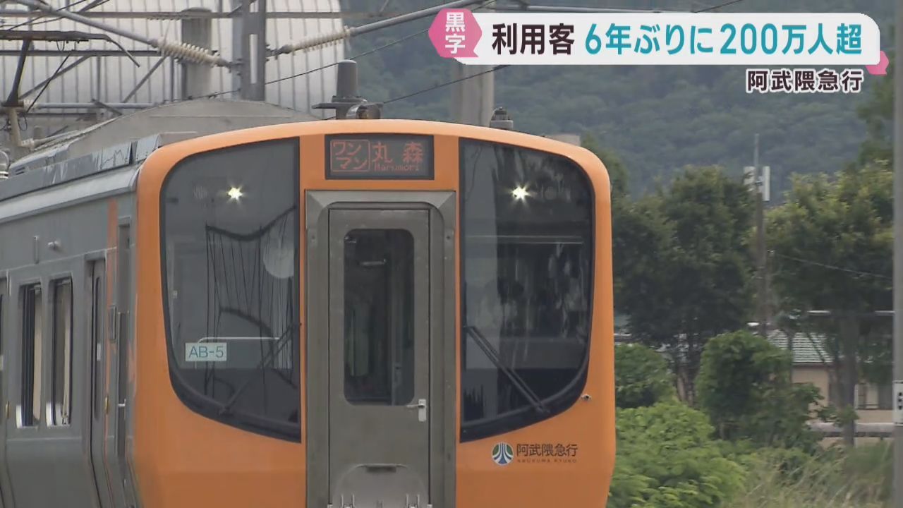 阿武隈急行６年ぶり利用客２００万人超　２期連続の黒字に