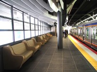 「GRAN 天空」の乗降ホームにふさわしいなんば駅0番のりば（4月9日取材時）