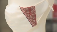 倉敷市の渋谷商店が縫製技術を生かして作った「願衣マスク」