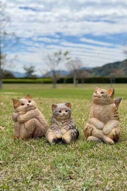 名画×猫”で話題の木彫り作家・花房さくらさん 「頭よりも心を優先して