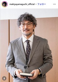 山口馬木也のインスタグラム@makiyayamaguchi_officialより「銀河の一票」の雫石誠役