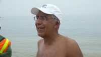 泳いで小豆島1周を達成　長距離水泳第一人者のアメリカ人　総距離は約80km　香川