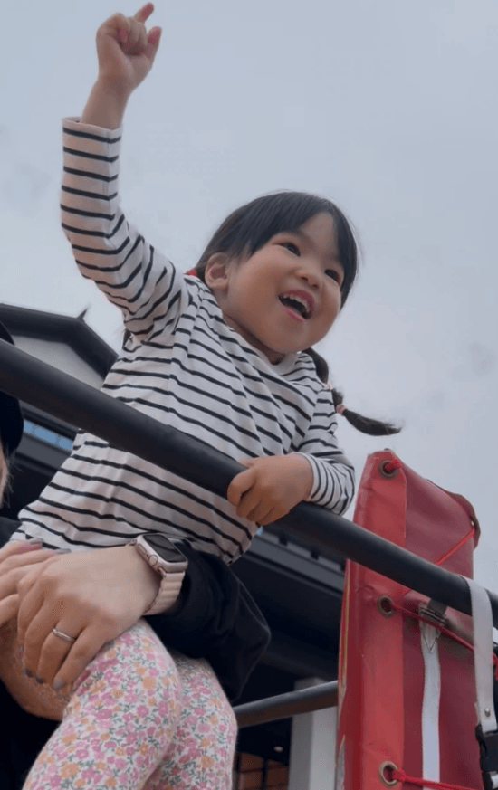 プロレス観戦でドロップキックを覚えた天才、メリ子ちゃん 画像提供：メリー ザ キッド