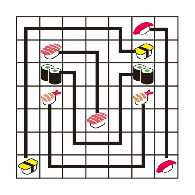 すし迷路・解答