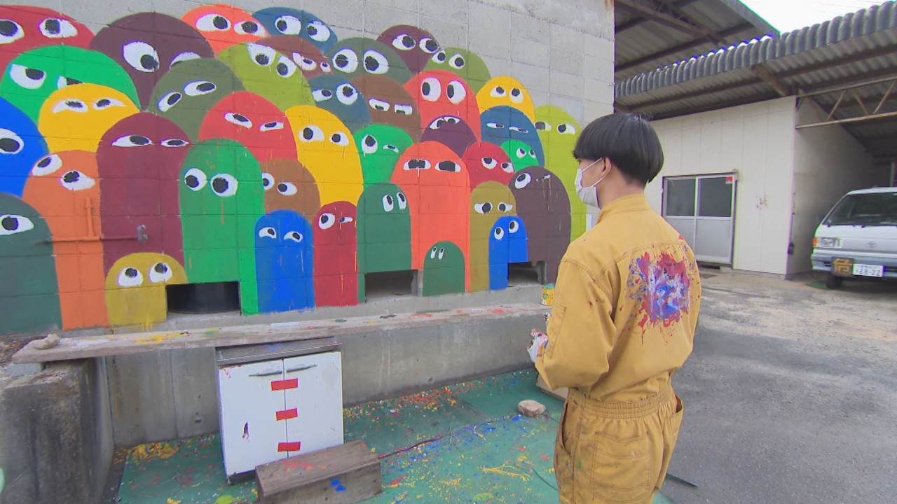 寿命はわずか1週間 高校生が取り壊し直前の倉庫に壁画アート 岡山 総社市 Ksbニュース Ksb瀬戸内海放送