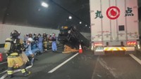事故現場（視聴者提供）