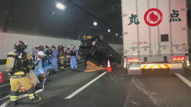 事故現場（視聴者提供）