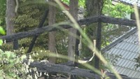 全焼した住宅　岡山・美咲町中垪和