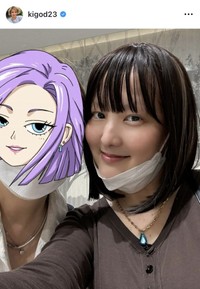 希良梨のインスタグラム（＠kigod23）より＝25年6月20日投稿