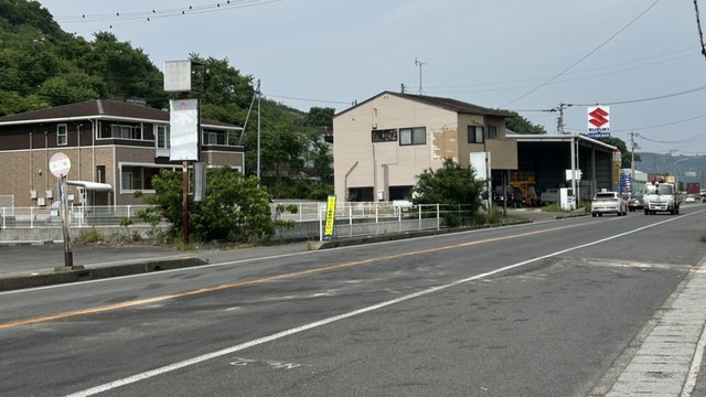 事故があった県道　高松市国分寺町新居