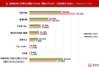 夫婦以外に子育てに関わっている（関わっていた）人をお答えください。（提供画像）
