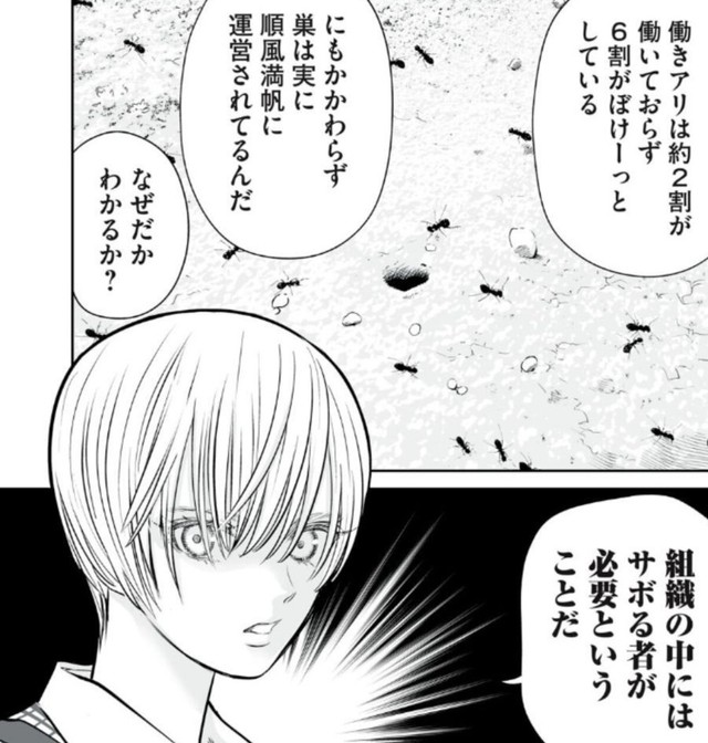 組織の中にはサボる者が必要（小出もと貴さん提供）