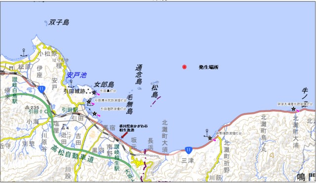 事故の発生場所